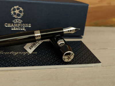 Montegrappa UEFA Champions League UCL Trophy Black M Fountain Pen