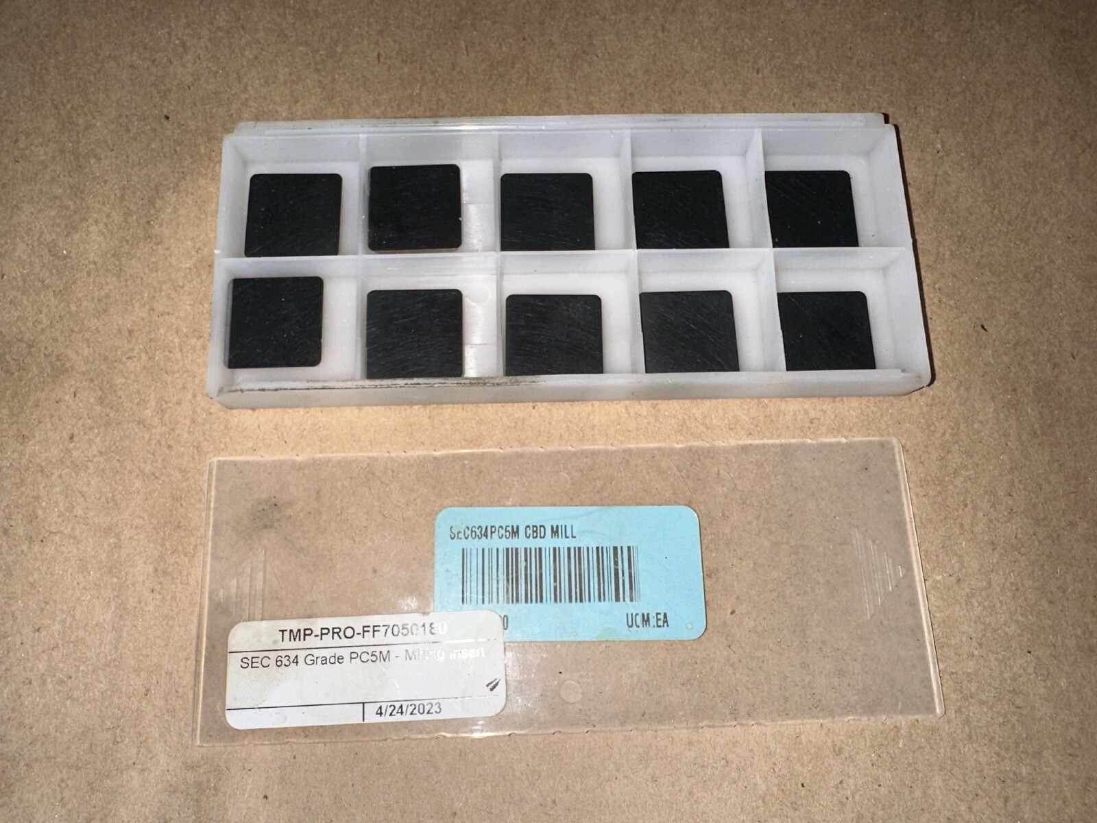 TMP PRO FF7050180 SEC 634 GRADE PC5M QUANTITY 10 CARBIDE INSERTS