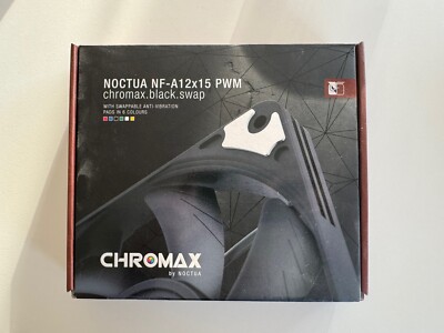 Noctua Slim NF-A12x15 PWM chromax.Black.swap, 4-Pin (120x15mm) Case Fan 