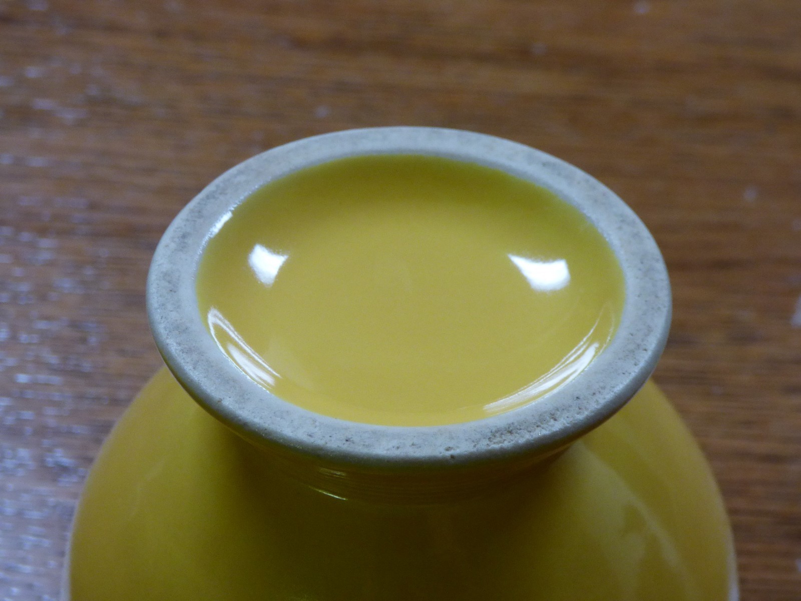 Vintage Homer Laughlin Yellow Fiesta Sugar Bowl Only - No lid