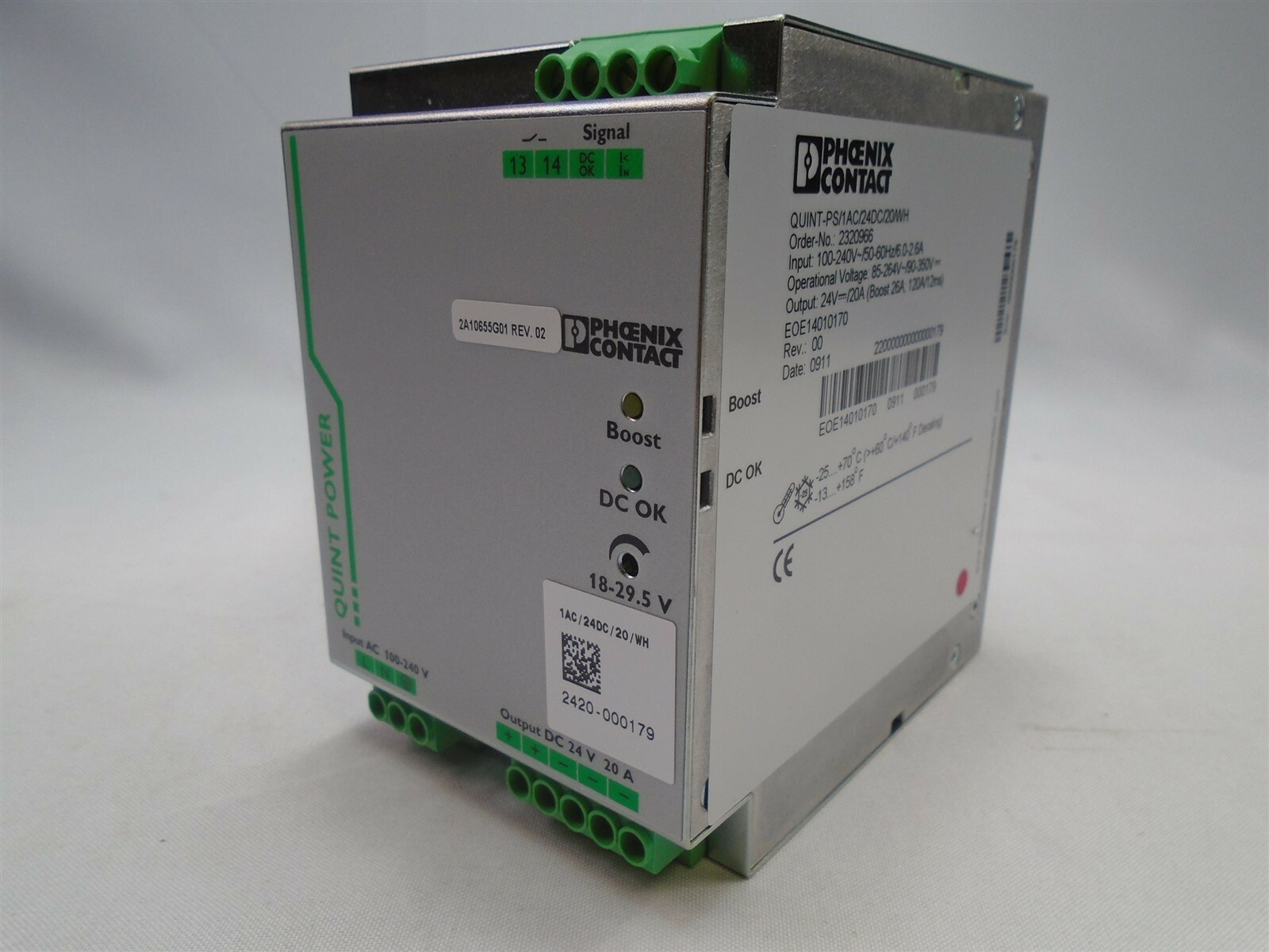 PHOENIX CONTACT QUINT-PS/1AC/24DC/20 10662468088326 | eBay