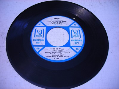 PROMO Gary LeMel Almost / You've Got That Magic Touch 1965 45rpm