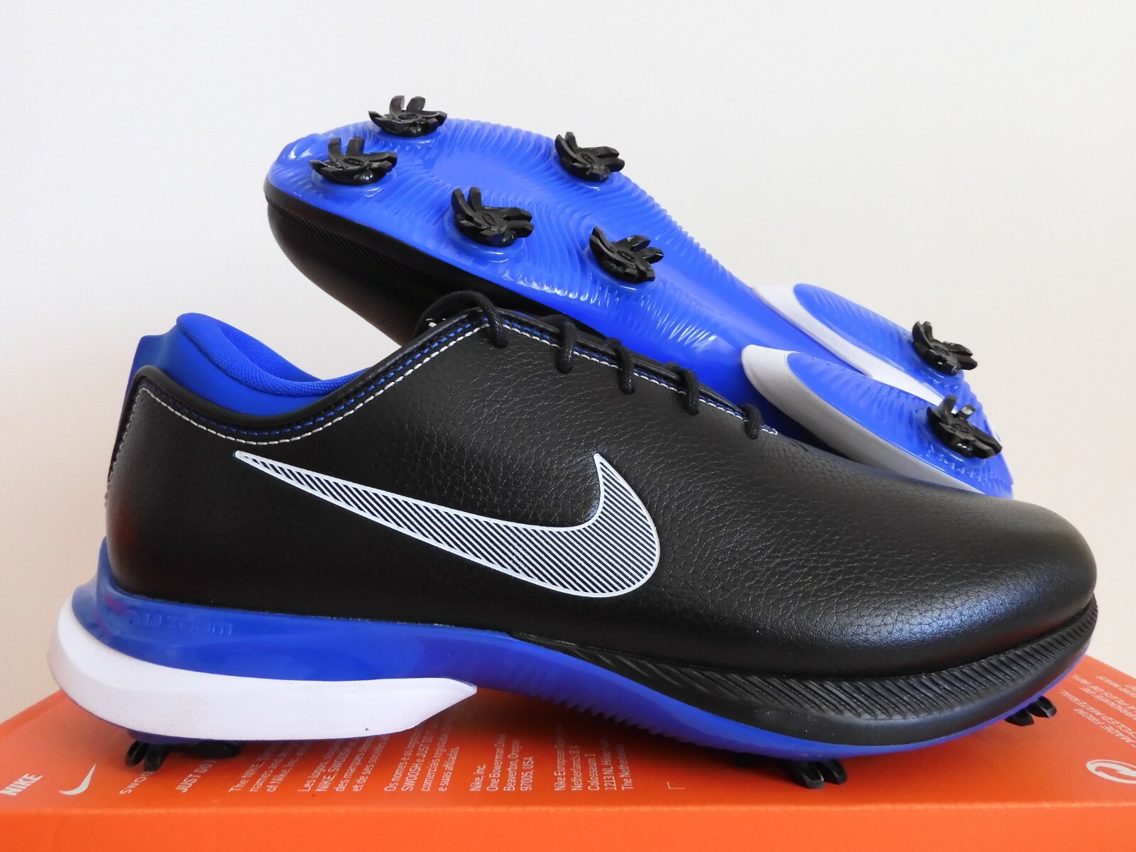 NIKE AIR ZOOM VICTORY TOUR 2 (W) WIDE GOLF CLEATS BLACK-BLUE