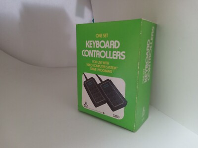 NEW W/CREASED BOX ORIGINAL  ATARI 2600 CX50 KEYBOARD CONTROLLERS #Z12
