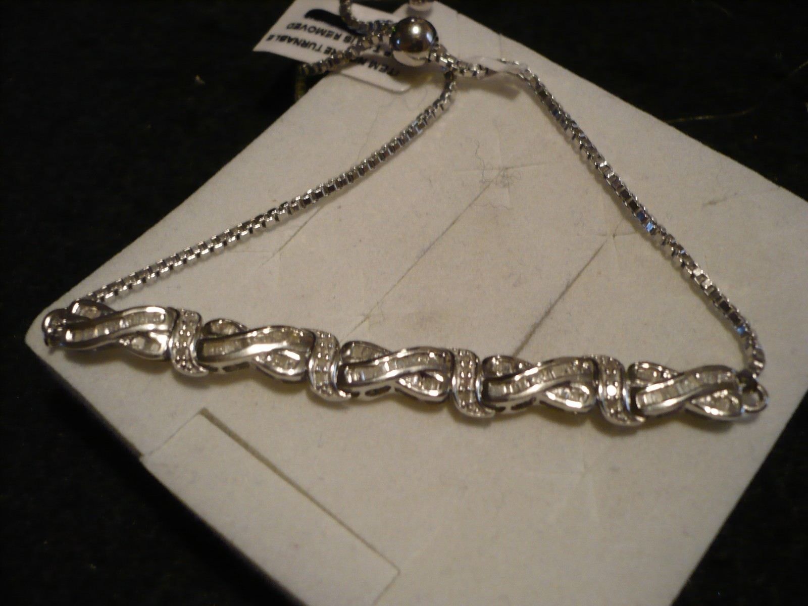 White Diamond Bracelet 106 diamonds(Rnd & Bag.) .90tcw MSRP$1799