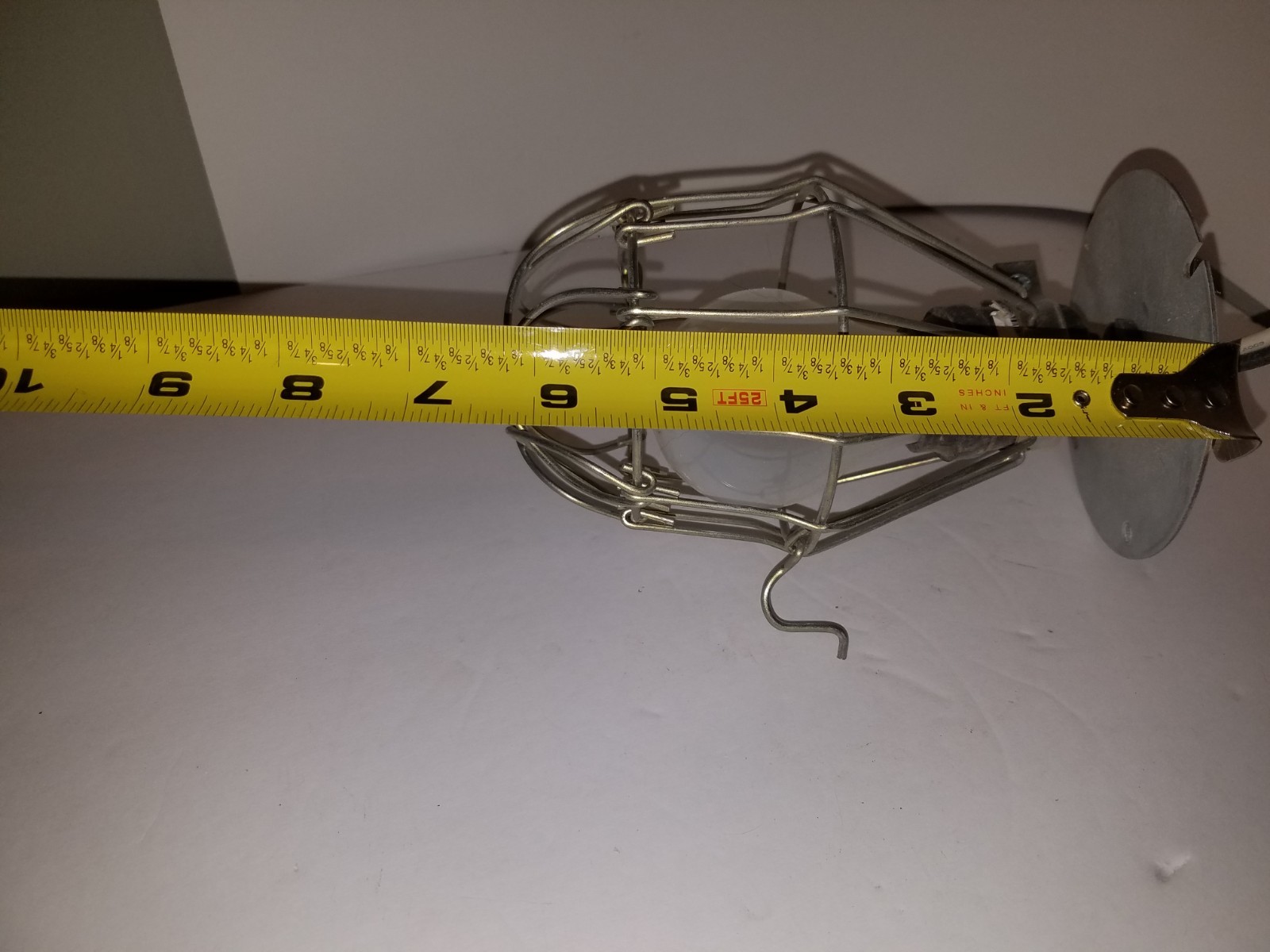 Vintage Industrial Light Bulb Wire Safety Cage Socket,  Steampunk chicken house