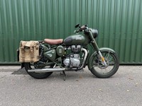 Royal Enfield Bullet 500 Classic EFi Military Model 2017 Green 3700 Miles 