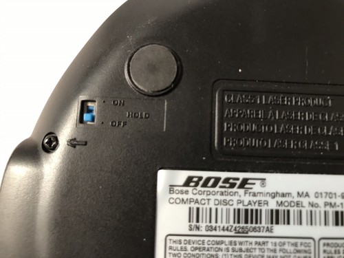 BOSE PM-1 Compact Disc Player Portable Anti-Skip CD Player Tested and Working