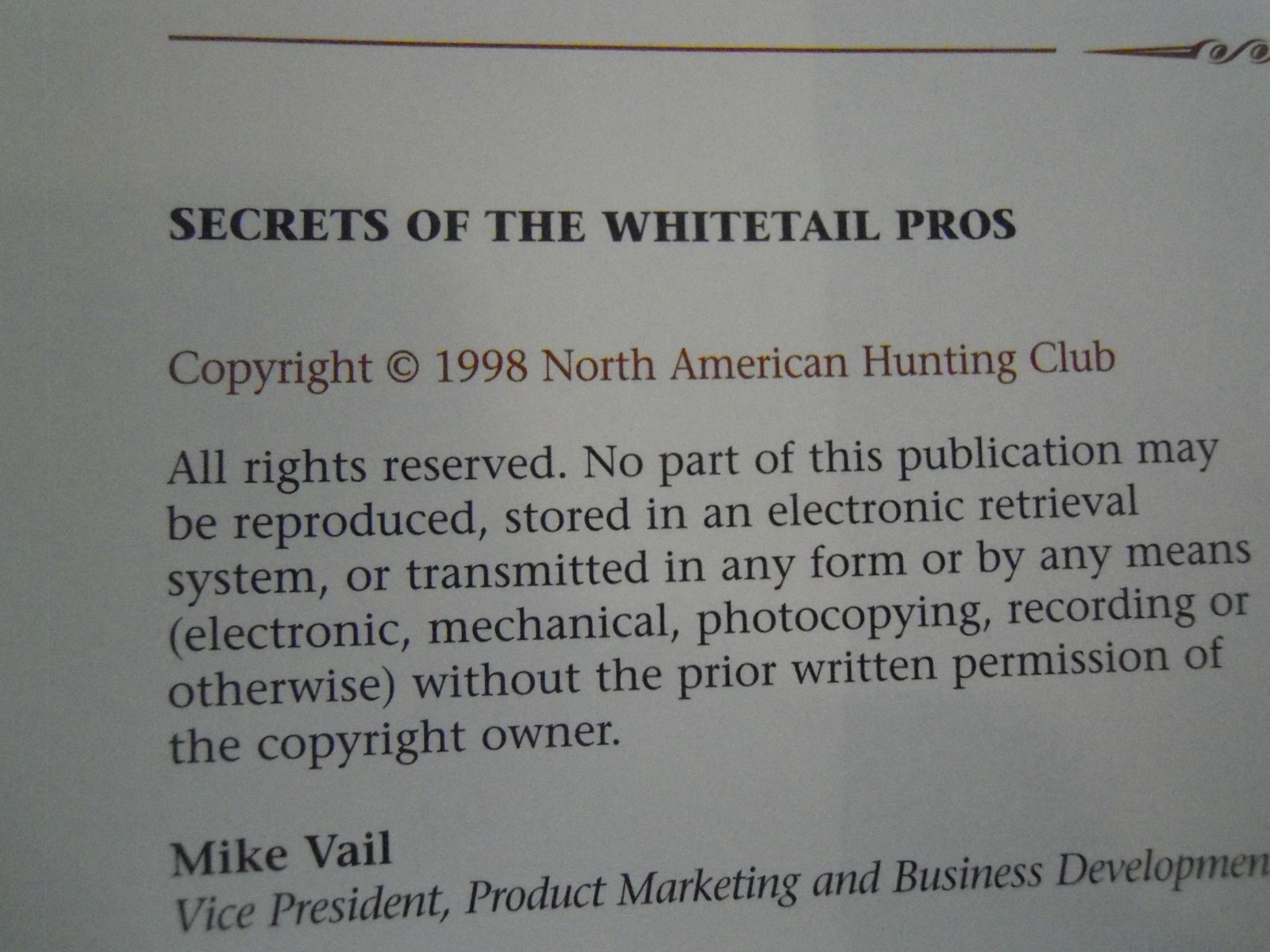 Lot of 3 NORTH AMERICAN HUNTING CLUB Books on Whitetail Deer Hunting