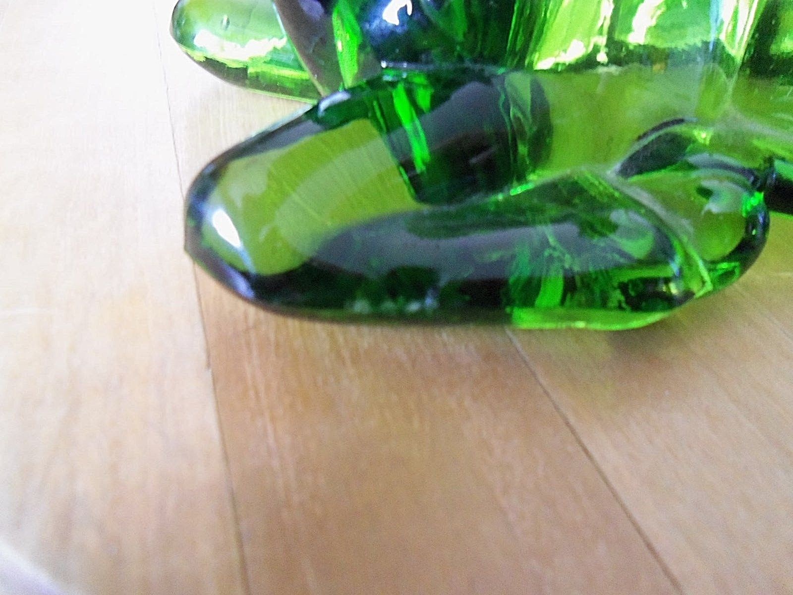 Green Glass statue figure Horse 9