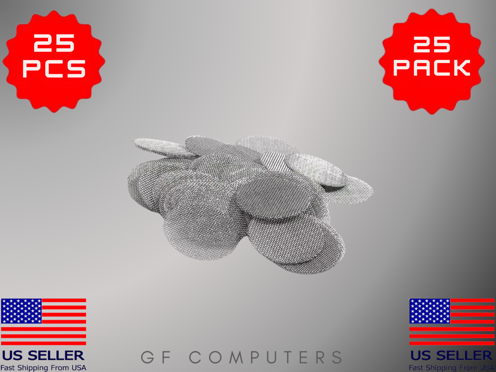 25 PCS Pipe Screens Stainless Steel Tobacco Smoking Pipe Filter Screen 3/4 inch