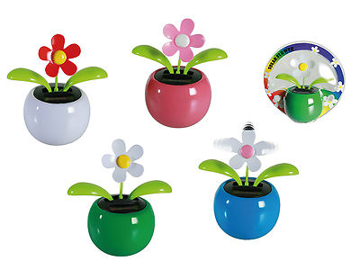 2 x flip flap Wackelblume tanzende Blume solarbetrieben Geschenkartikel Autodeko