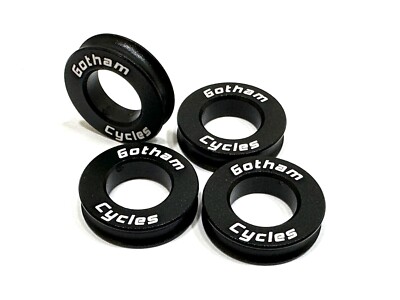 Ducati Brembo 5mm Aluminum Front Brake Caliper Bolt Spacer Set Black