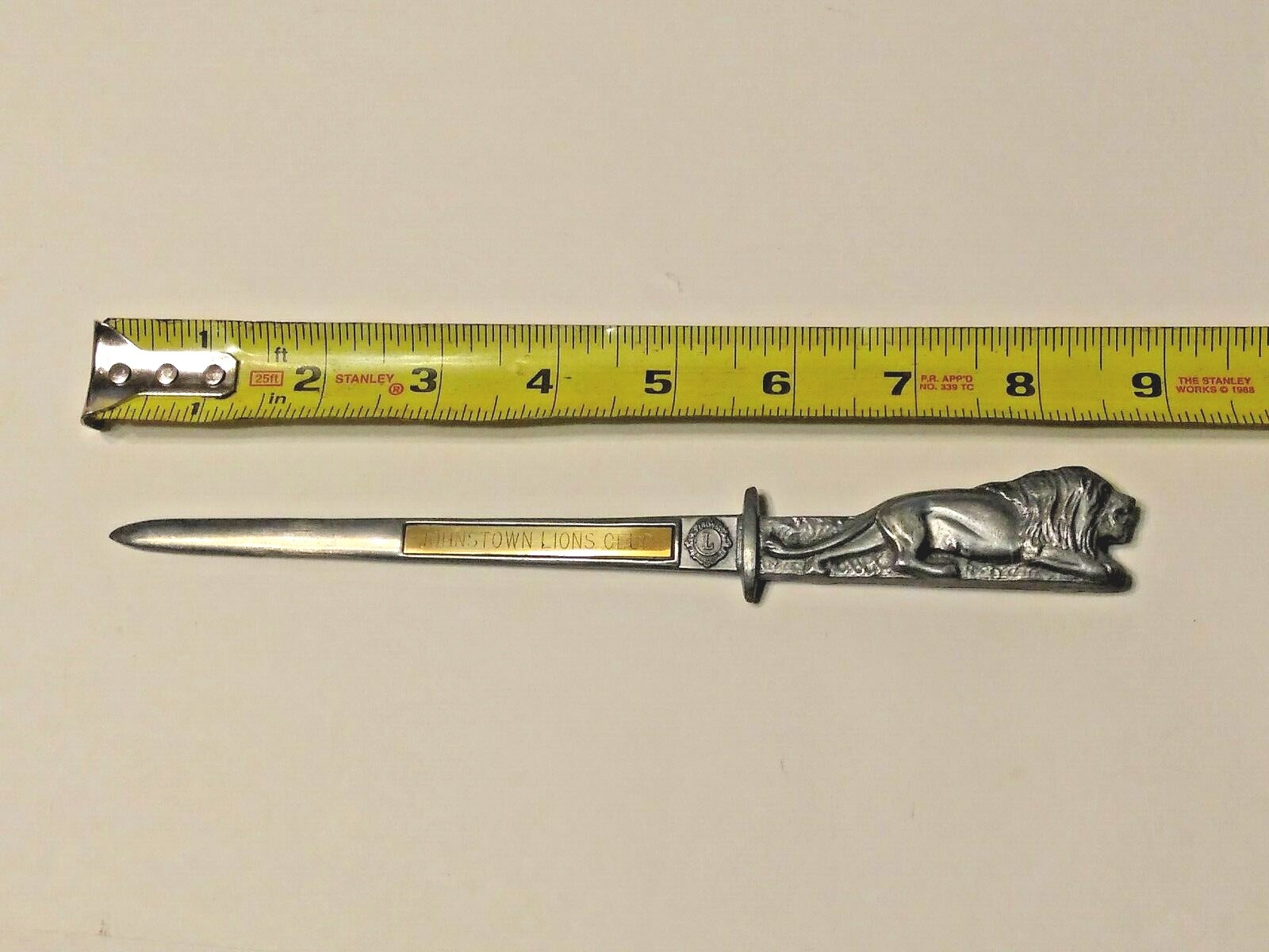 Lions Club Letter Opener 