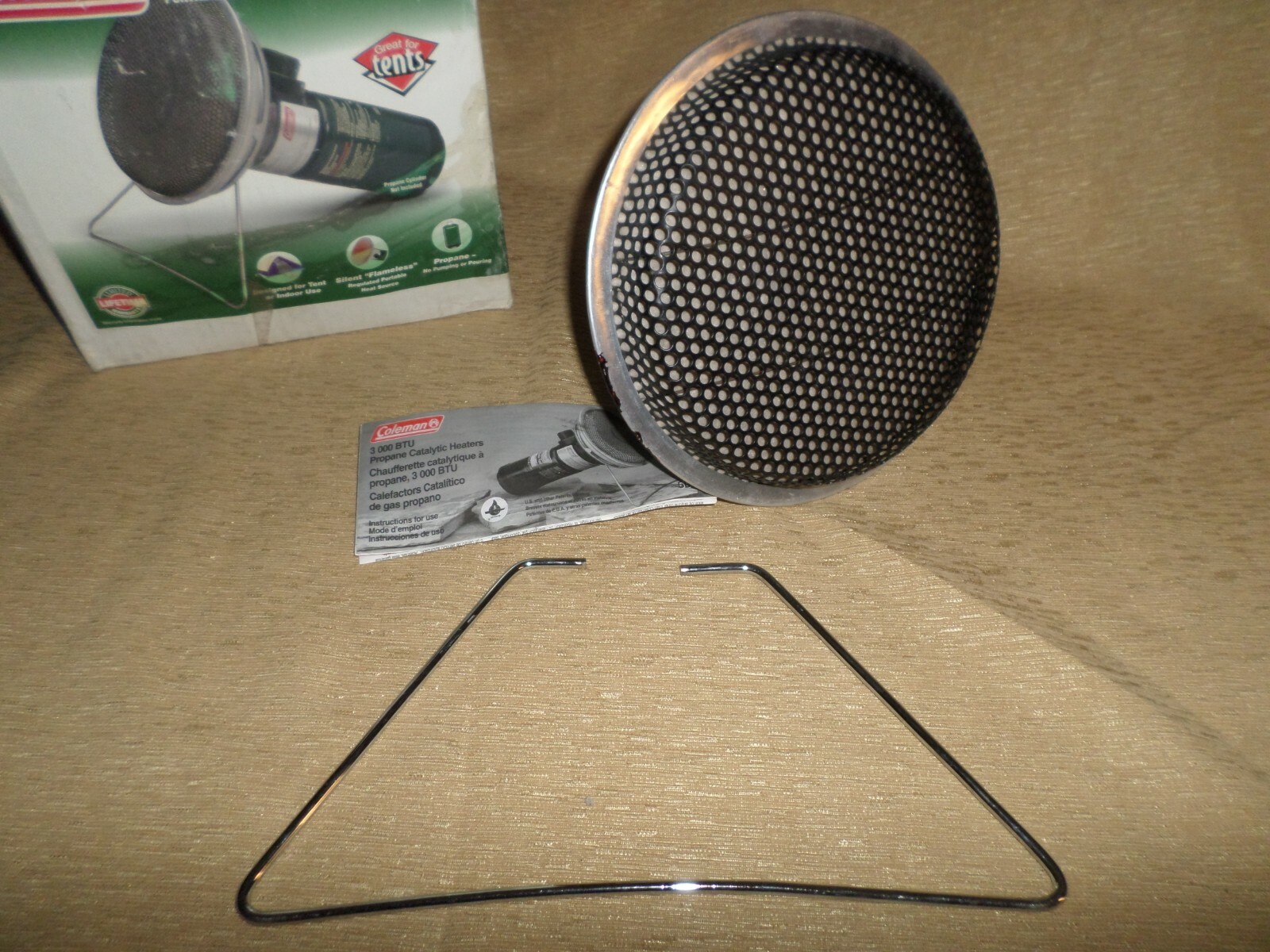 Coleman Blackcat Portable Catalytic Heater 5033 Propane Stand Great Shape Tested