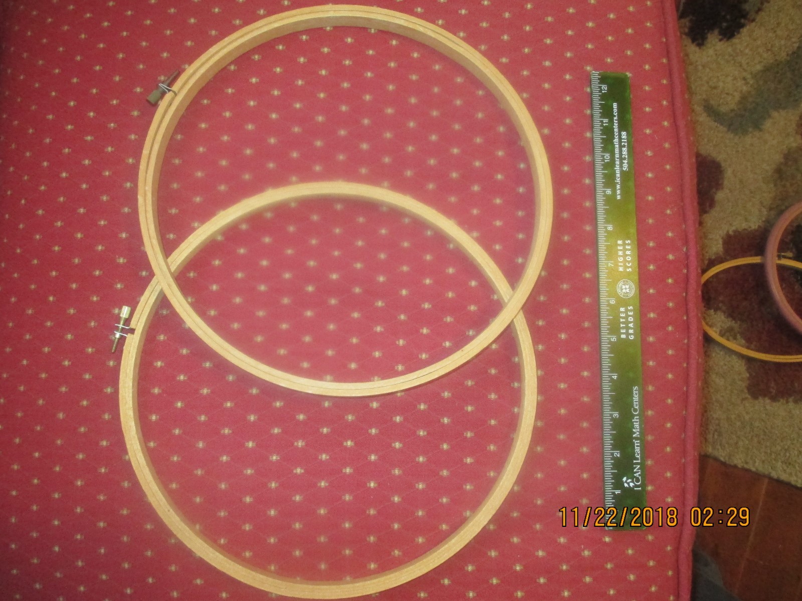 Vintage Embroidery Hoops Mixed Lot 9  Various Sizes Styles up to 14 inches