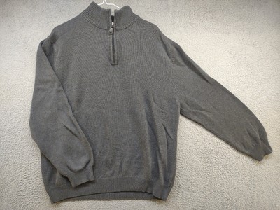 Croft \u0026 Barrow Mens 1/4 Zip Gray 