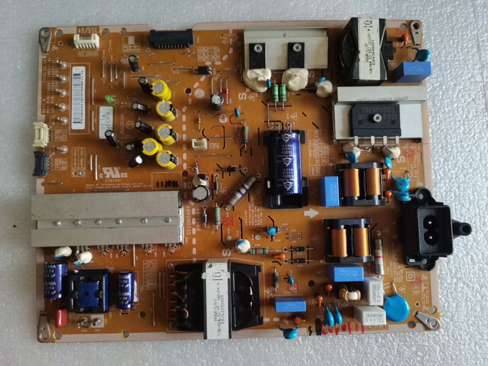 【電源基盤】55UH6500 [55インチ]   EAY64230401 Amazon.co.jp: INPETS EAX66773401 EAY64230401電源カードの電源