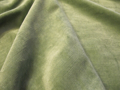 Jasper 1.6 Yards(58''L x 56''W) New Linen Velvet Fabric(Remnant), Green