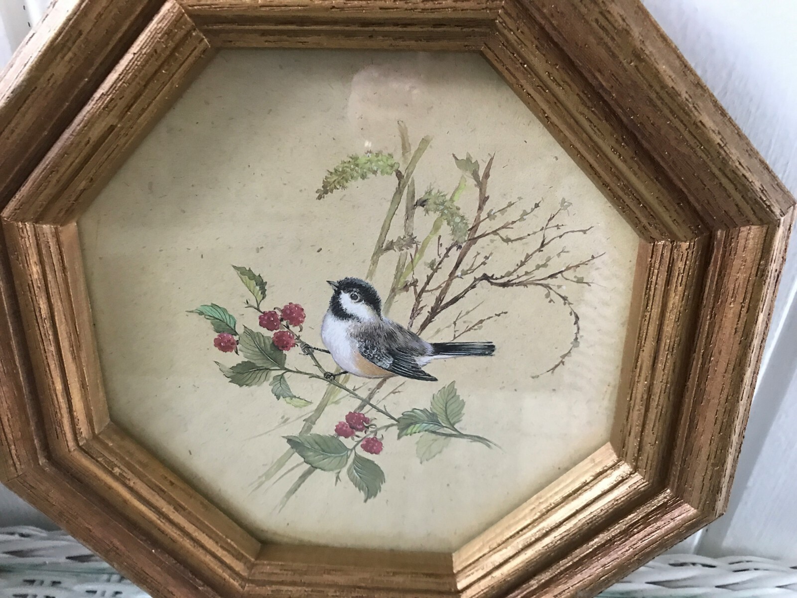 Home Interiors Octagonal Bird Pictures