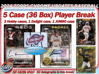 Andrew Abbott CIN 2024 Topps CHROME UPDATE 5 Case (36 Box) Player Break#5