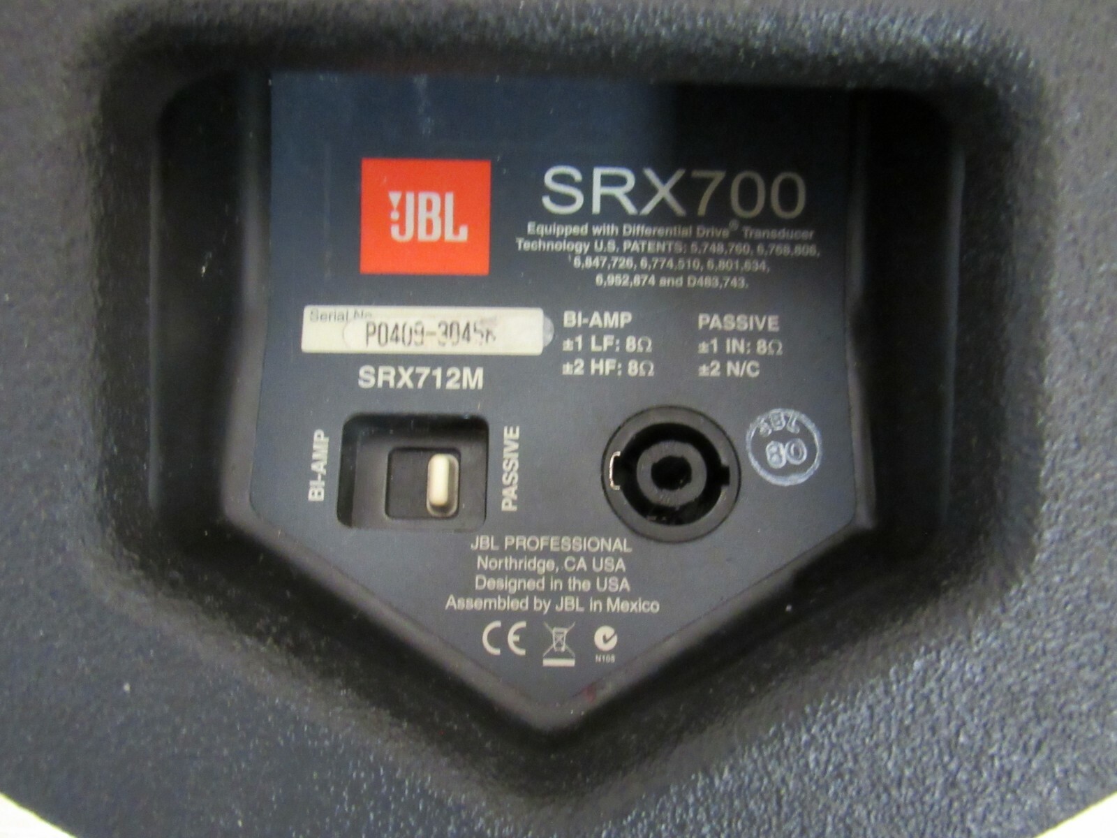 PAIR OF JBL SRX712M 12