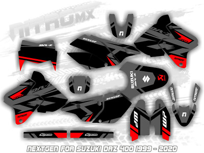 NitroMX Graphics Kit SUZUKI DRZ 400 E SM 1999 - 2015 2016 2017 2018 2019 2020 MX