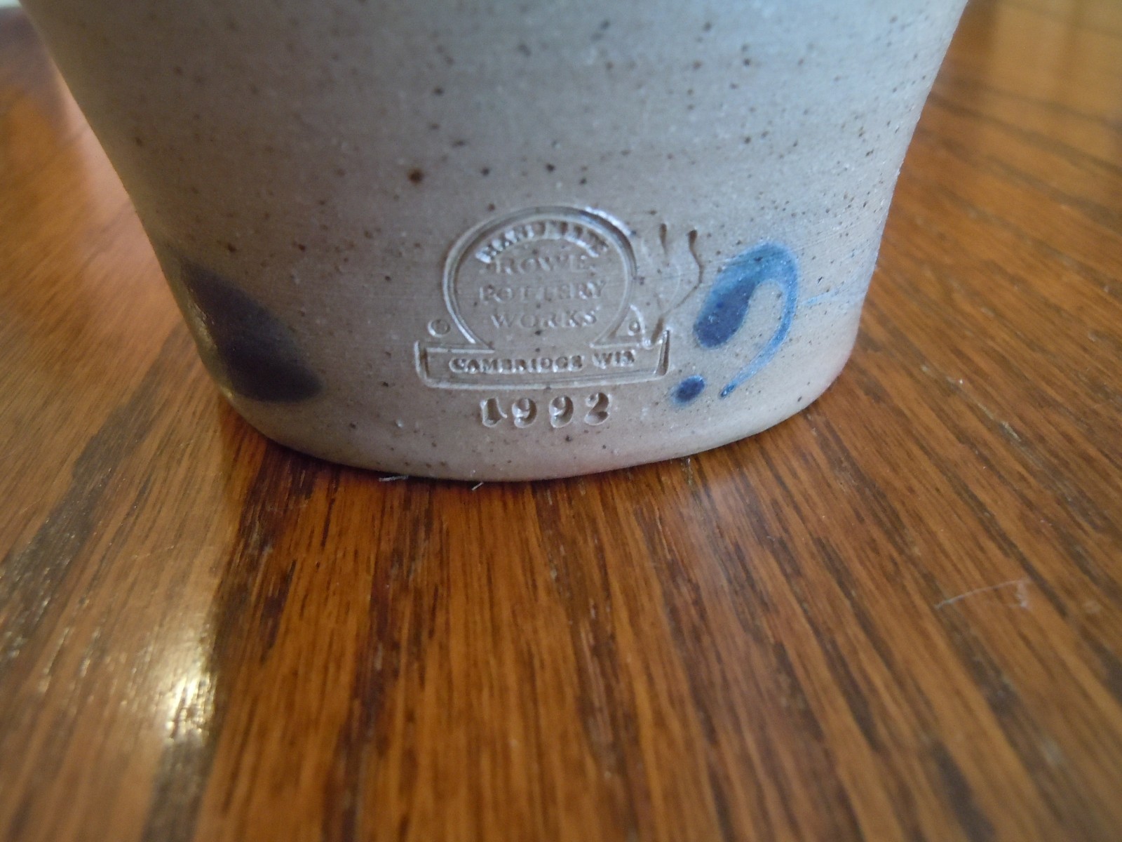 Vintage 1992 Rowe Pottery Spice Jar Thyme with Lid