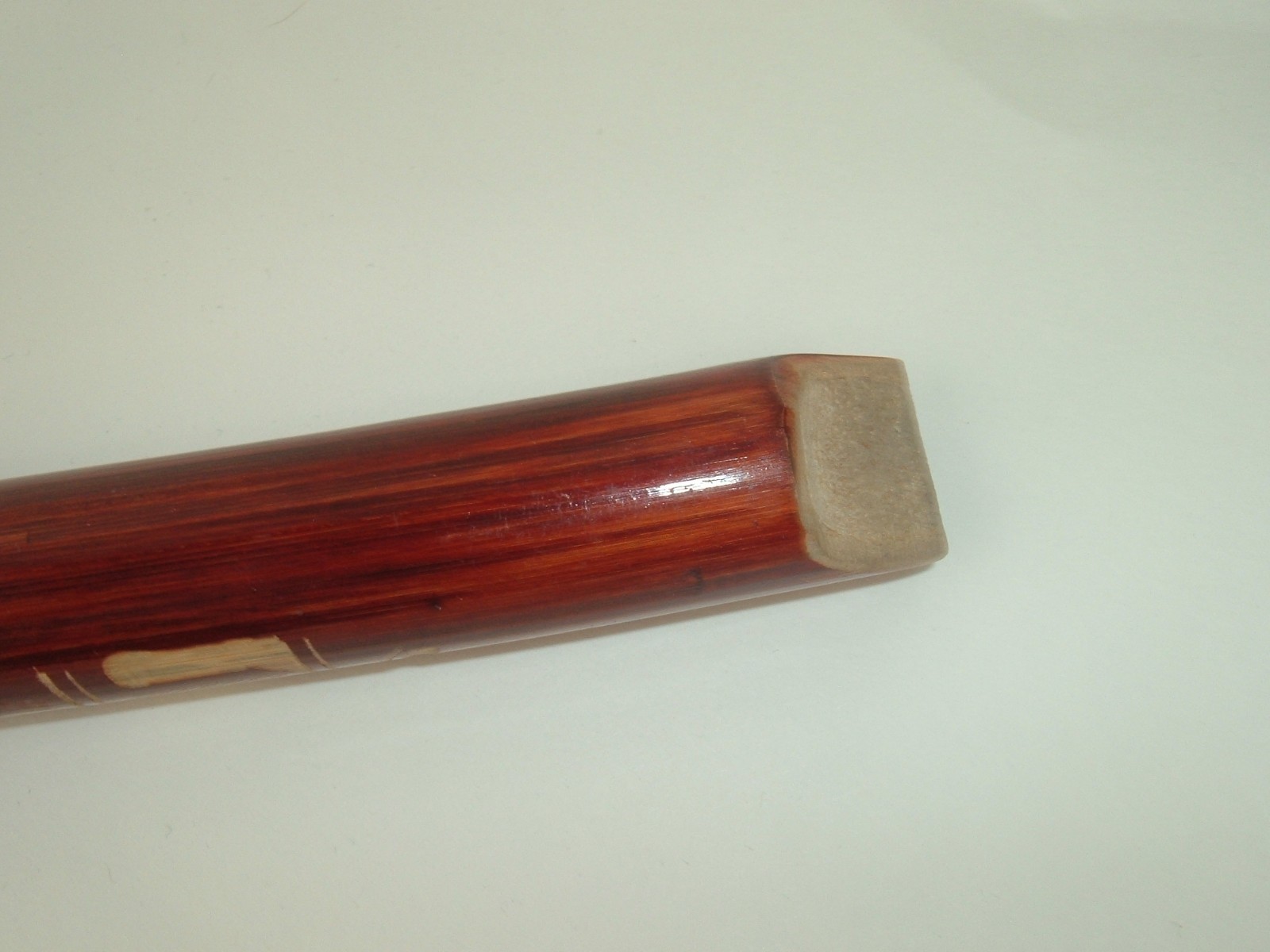 Wooden Carved Flute Vintage Llama Mountains Tribal Ethnic