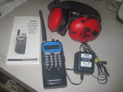 Uniden Nascar Sportcat 200 Handheld Radio Scanner Koss R.E. Parts/Repair Read