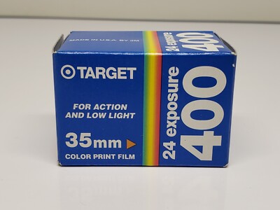 1 Box - TARGET 24 Exposure ISO 400/27 35mm Color Print Film EXP JUL 97