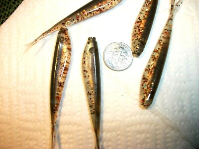 60-3"bass-crappie-walleye minnow grubs-jigs-drop shot-stinger-split tails-flukes