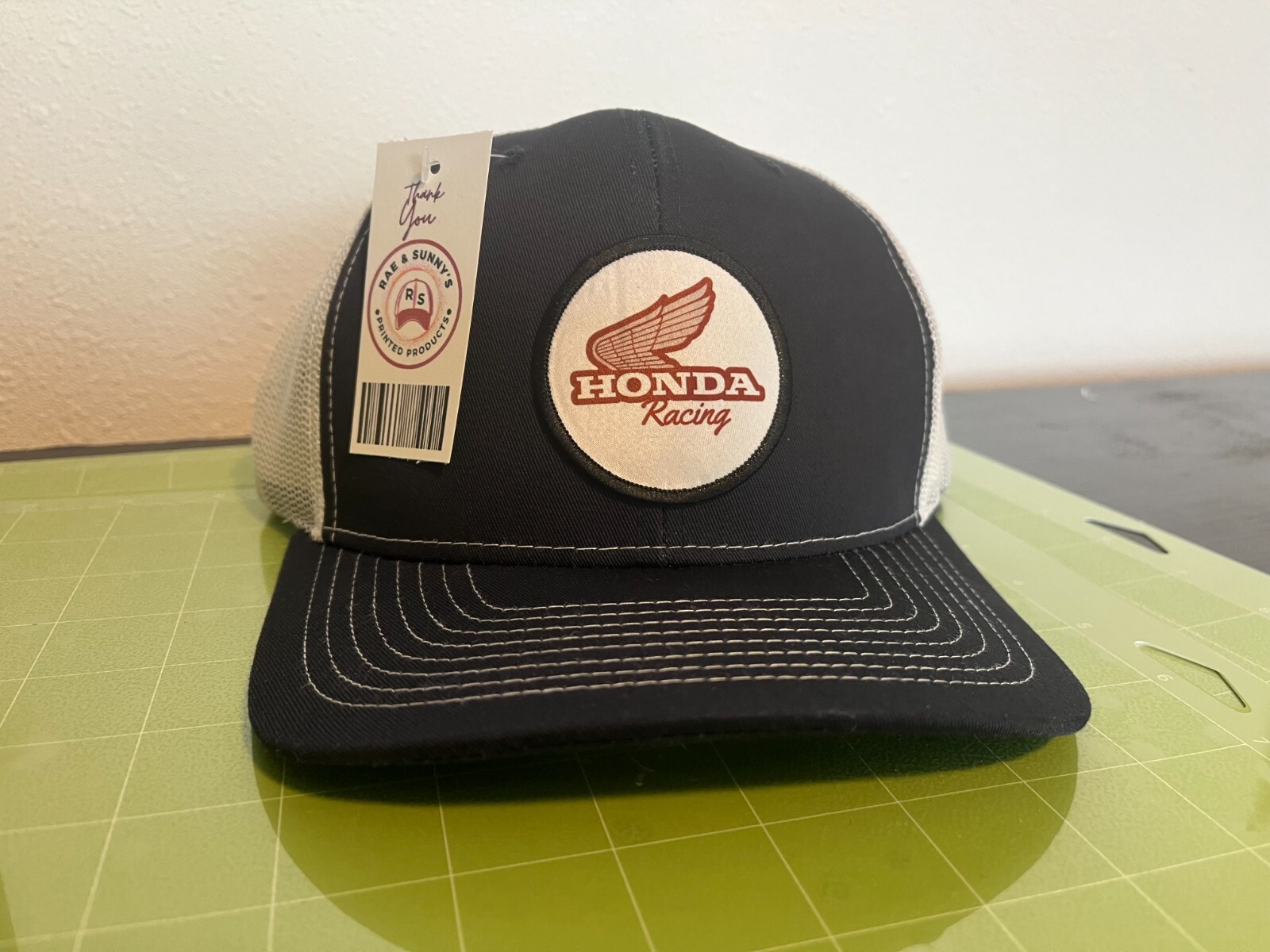 NEW Honda Racing patch snap-back trucker style hat