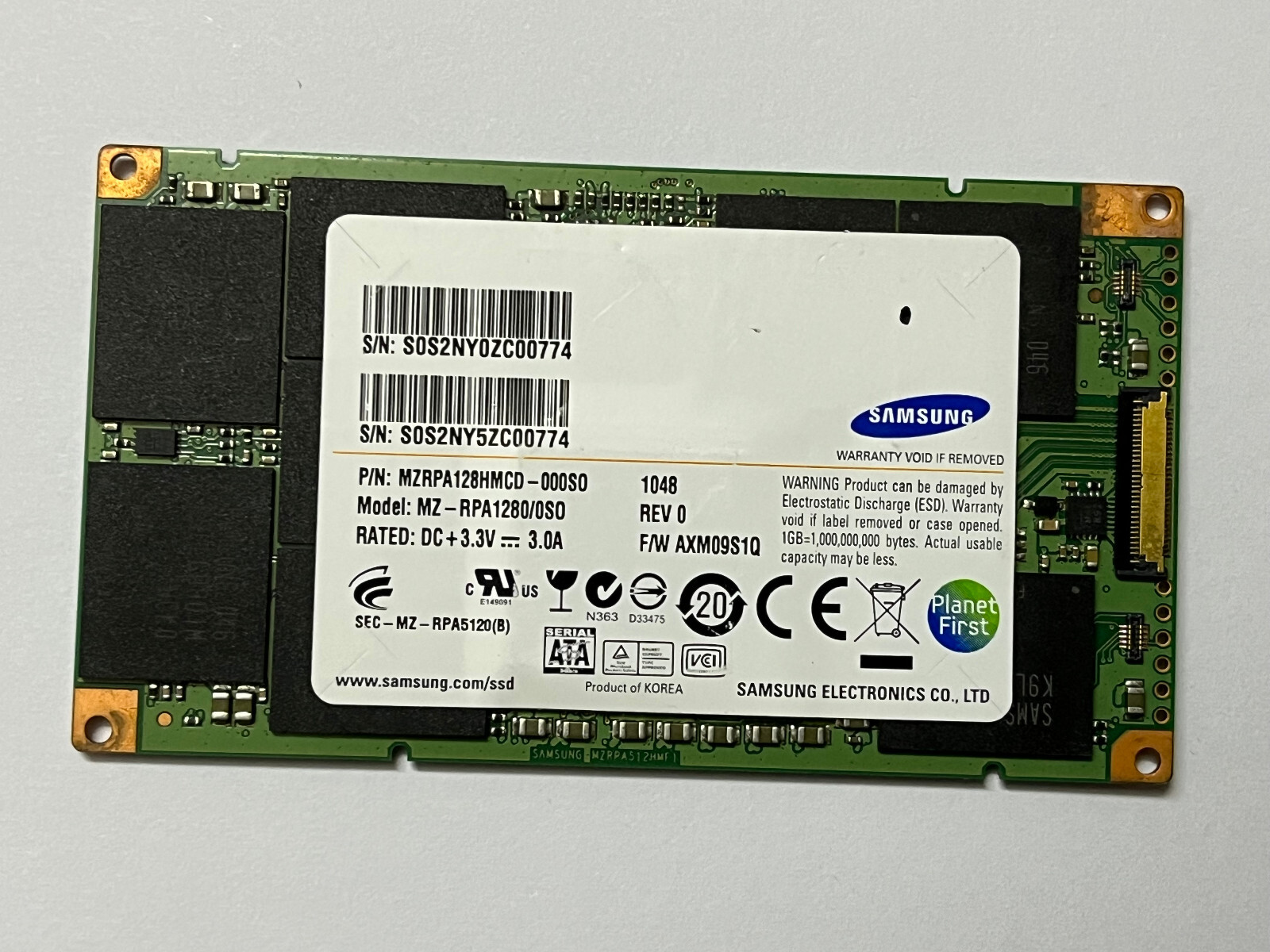Samsung Raid LIF 128GB MZ-RPA1280/0SO SSD for Sony Laptop Samsung Raid LIF 128GB MZ-RPA1280/0SO SSD for Sony Laptop