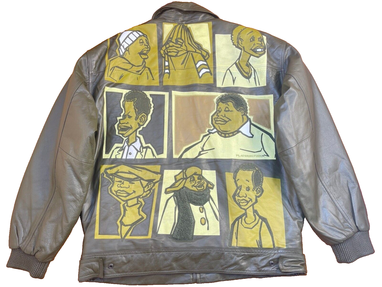 Platinum FUBU leather jacket, Fat Albert and the Cosby Kids Platinum FUBU leather jacket, Fat Albert and the Cosby Kids