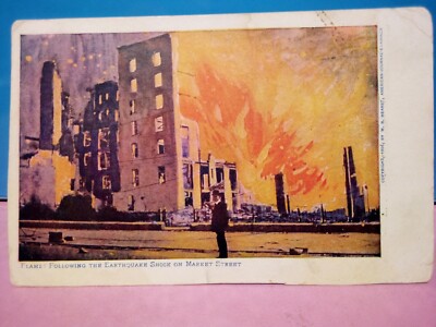 Lot (4) San Francisco Earthquake 1906 disaster firefighting 