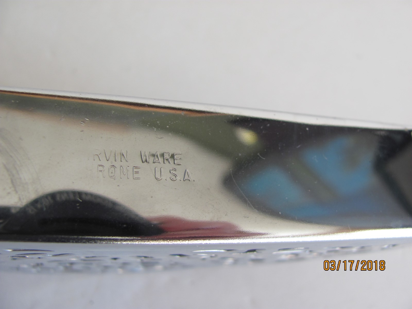 Vintage Irvin Ware Irvinware Chrome Napkin Holder & Trivet