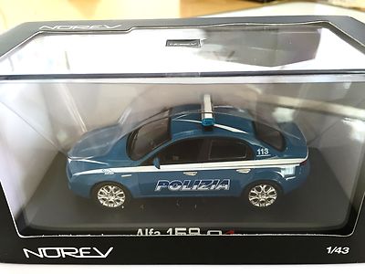 Alfa Romeo 159 2005  Polizia 1:43 NOREV DIECAST MODEL CAR