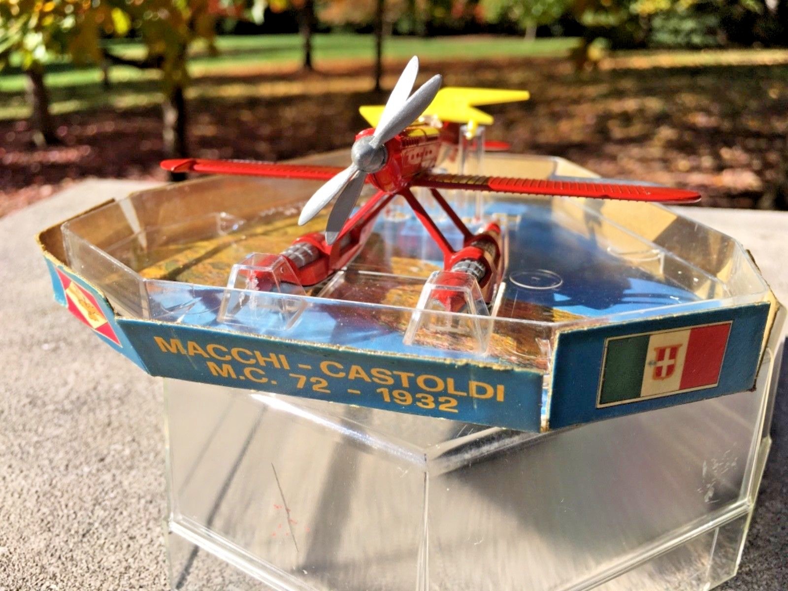 Diecast Plane EDISON AIR LINE H.F. Macchi-Castoldi M.C. 72 (1932) Racing Seaplan