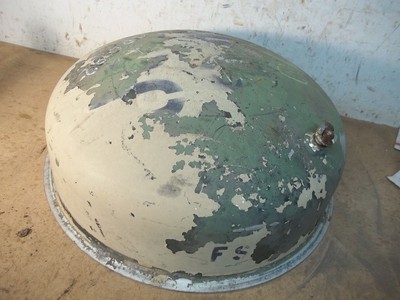 Old Stainless Steel Cream Separator Bowl for  Garden Planter Flower Pot