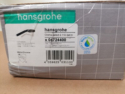 Hansgrohe Croma Select  04724400 3jet Multi Function Hand Shower in Chrome/White