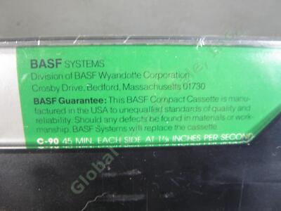 VTG 1973 BASF SK 90 Compact Cassette Tape Low Noise Extended Range JAMPROOF NR