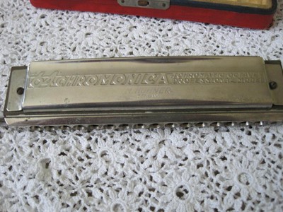 M.Hohner Harmonica The 64 Chromonica  Professional Model Vintage or Antique 7