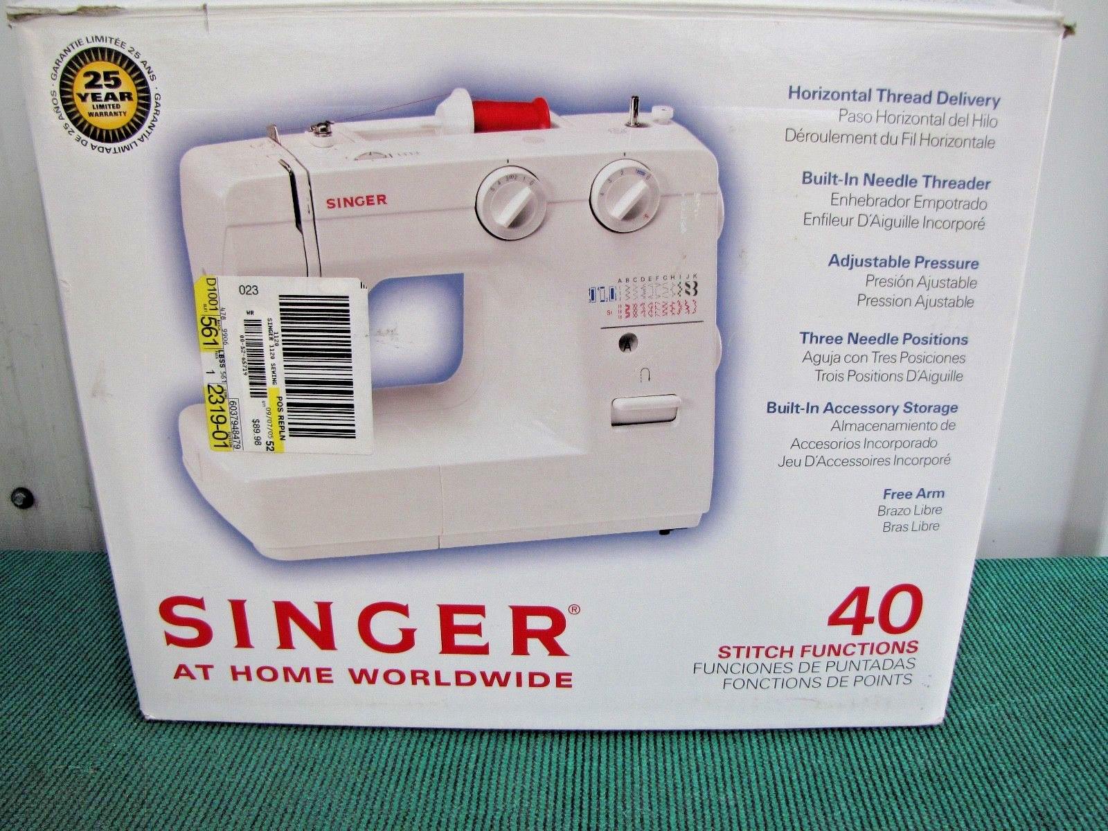 Singer 1120 Mechanical Sewing Machine w Foot Pedal Accessories Manual
