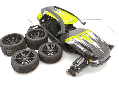 *RARE* RZX Rage 1/6 Scale 2wd RC Mega Buggy Roller Rolling Chassis w/ Tires Serv