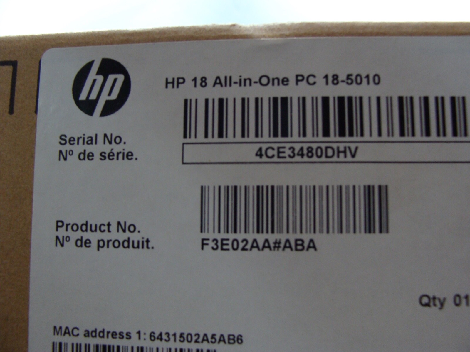 HP Pavilion 18-5010 AIO AMD E1-2500 1.4GHz 4GB RAM 500GB HDD W10H - Thumbnail 5