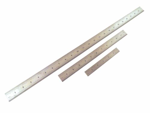 Taytools Set 6",12" & 24" Machinist Ruler Rule 4R (8th 16th 32th 64th) Stainless