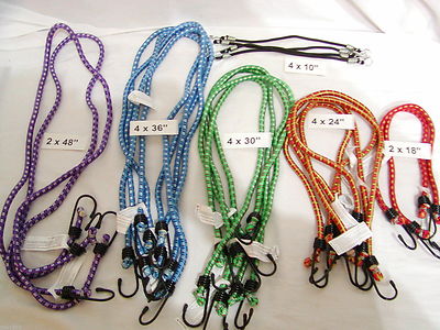 NEW 20 Bungee Cord Assortment 18'' 24'' 30'' 36'' 48'' 10'' Tie Down Hold Strap 