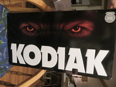 KODIAK SMOKELESS TOBACCO METAL SIGN (BIG BROWN BEAR EYES)