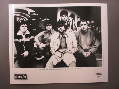 Oaisis black & white 8 X 10 finish promo photo1996 Horizontal !